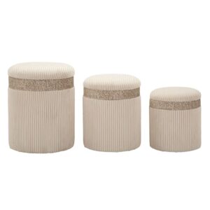 wohnli-moebel-suche-M25073896 Wohnli Möbelsuche - Cremefarbener Pouf mit Behälter