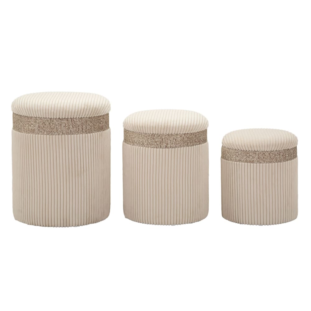 wohnli-moebel-suche-M25073896 Wohnli Möbelsuche - Cremefarbener Pouf mit Behälter