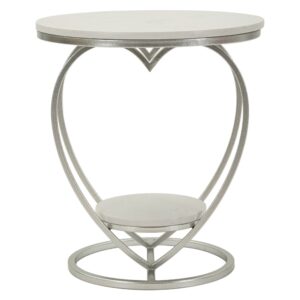 wohnli-moebel-suche-M25074036 Wohnli Möbelsuche - Silberner Couchtisch aus Metall cm ø 40x45