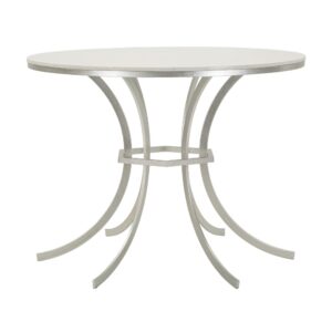 wohnli-moebel-suche-M25074072 Wohnli Möbelsuche - Esstisch aus silbernem Metall und Marmor cm ø 100x76