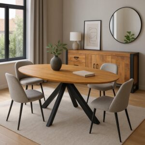 100x76x200cm Holz Braun Benoa Möbel Esszimmermöbel Esstische