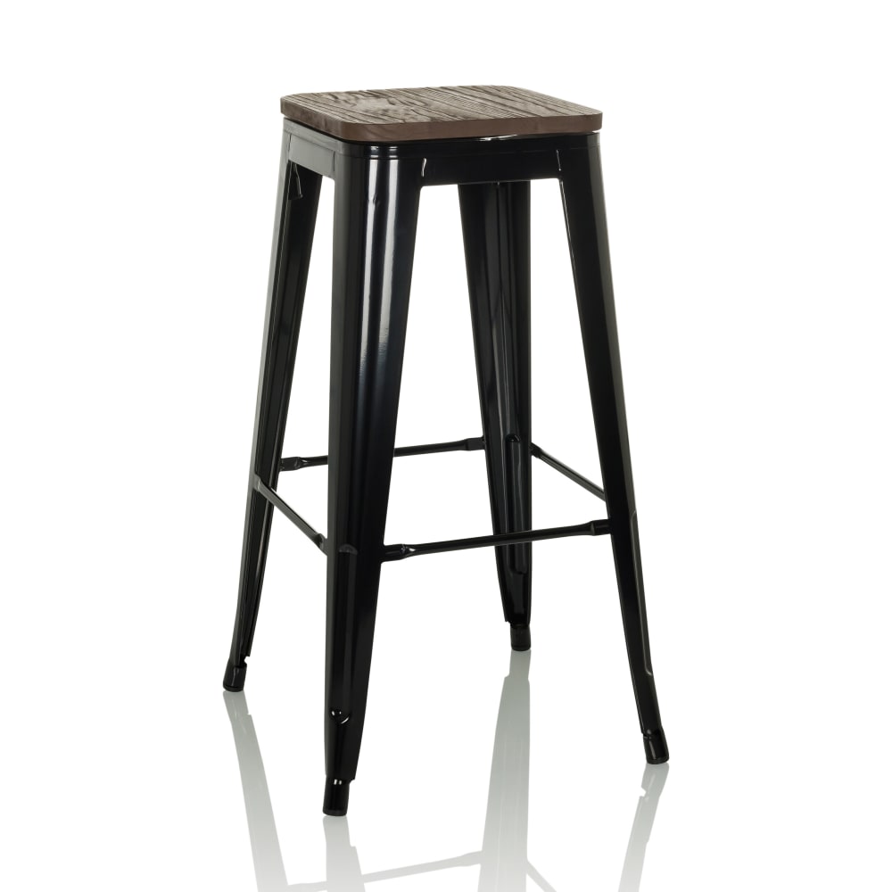 wohnli-moebel-suche-M25074723 Wohnli Möbelsuche - Barhocker aus Stahl / Ulmenholz
