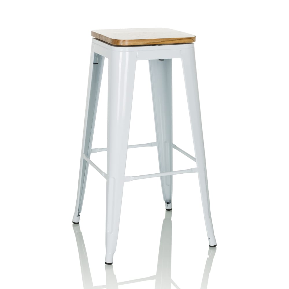 wohnli-moebel-suche-M25074728 Wohnli Möbelsuche - Barhocker aus Stahl / Ulmenholz