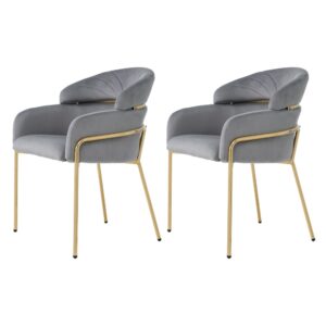 wohnli-moebel-suche-M25074849 Wohnli Möbelsuche - 2er-Set Esszimmerstühle aus Samt