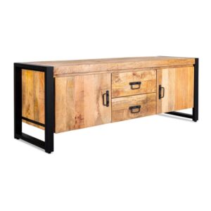 45x55x150cm Holz Braun Benoa Möbel Esszimmermöbel Sideboards, Highboards & niedrige Anrichten