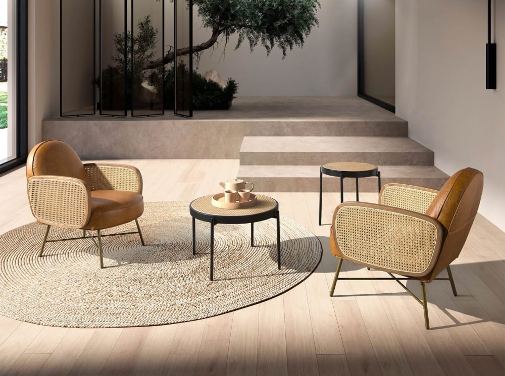 Sessel aus braunem Leder 81x80x60cm Leder Braun Angel Cerda Sofas und Sessel Sessel, Poufs und Fußbänke Sessel