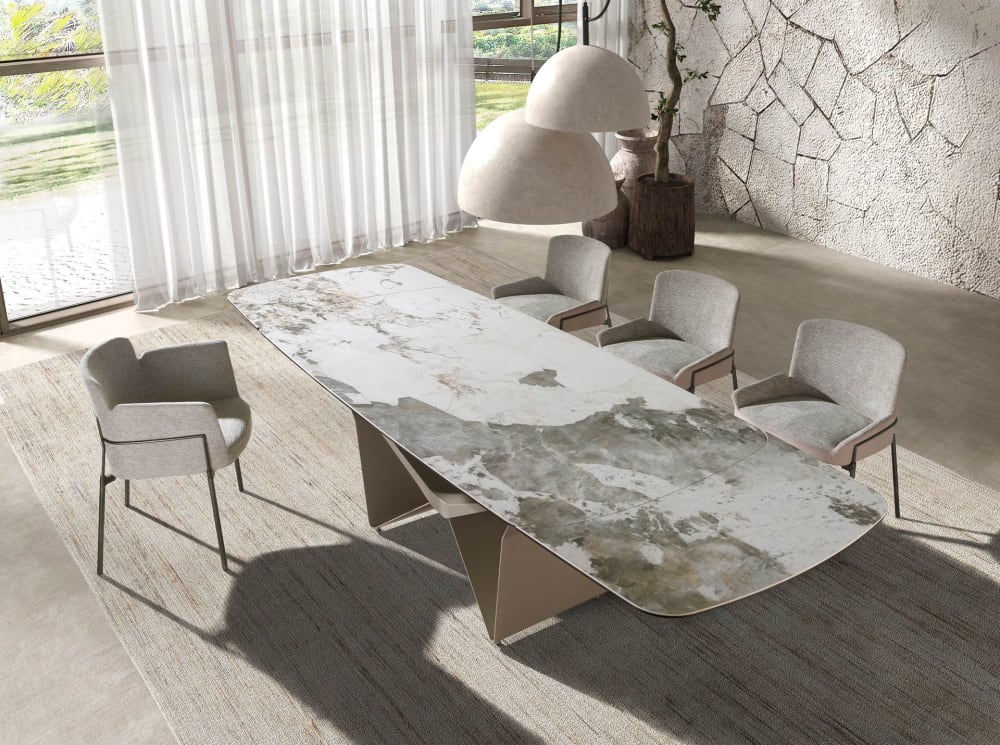 54x77x66cm Stoff Grau Angel Cerda Möbel Esszimmermöbel Stühle