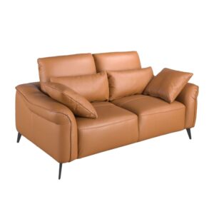 Wohnli Möbelsuche - 2-Sitzer-Sofa aus braunem Leder