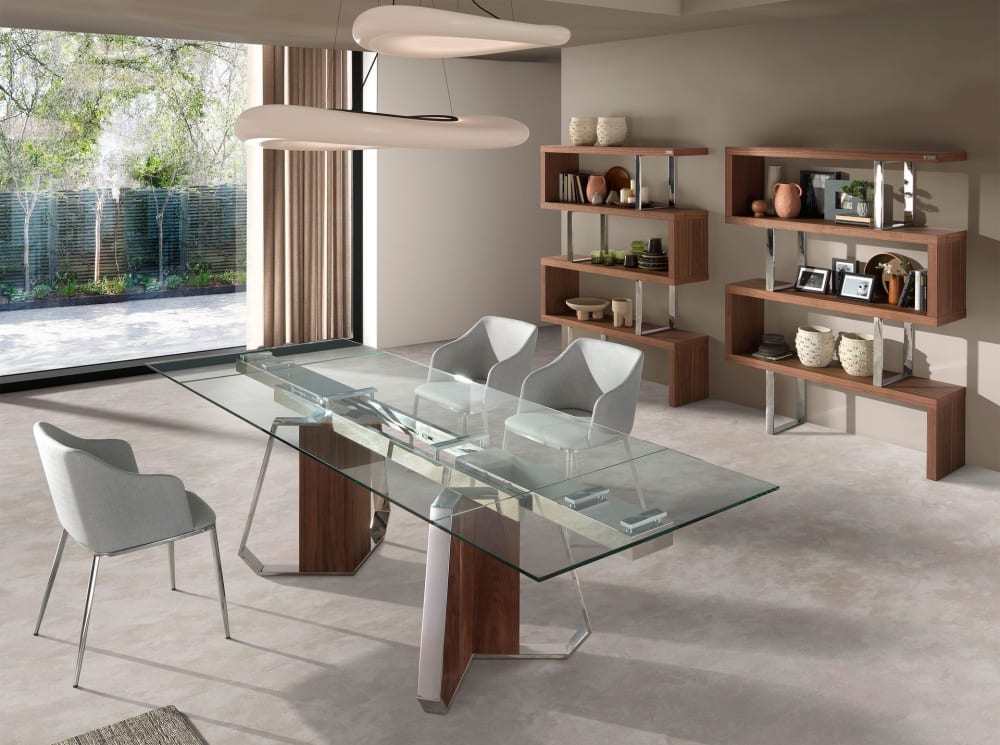 100x76x180cm Glas Braun Angel Cerda Möbel Esszimmermöbel Esstische