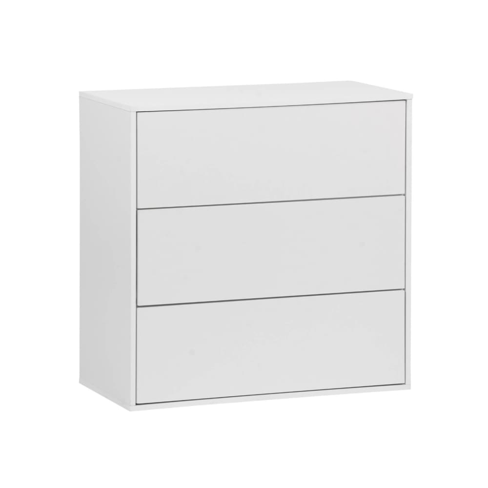 wohnli-moebel-suche-M25075096 Wohnli Möbelsuche - Aufbewahrungsmodul weißes Holzdekor 3 Schubladen