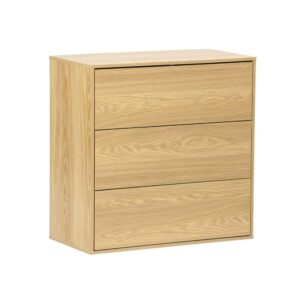 wohnli-moebel-suche-M25075098 Wohnli Möbelsuche - Aufbewahrungsmodul eichenfarbenes Holzdekor 3 Schubladen