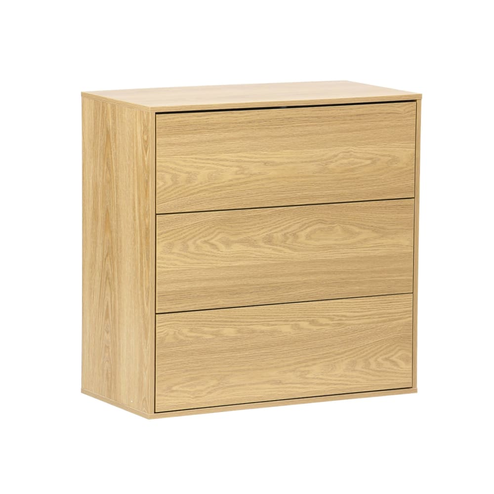 wohnli-moebel-suche-M25075098 Wohnli Möbelsuche - Aufbewahrungsmodul eichenfarbenes Holzdekor 3 Schubladen