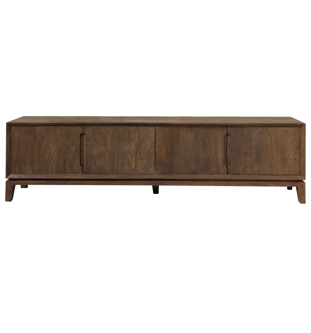 wohnli-moebel-suche-M25075978 Wohnli Möbelsuche - 210 cm TV-Schrank aus gebürstetem Massivholz