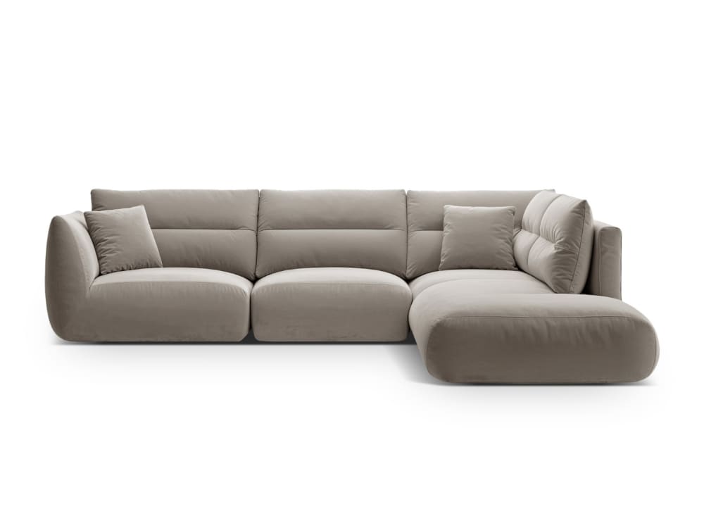 wohnli-moebel-suche-M25076542 Wohnli Möbelsuche - 7-Sitzer Ecksofa rechts aus Samt beton