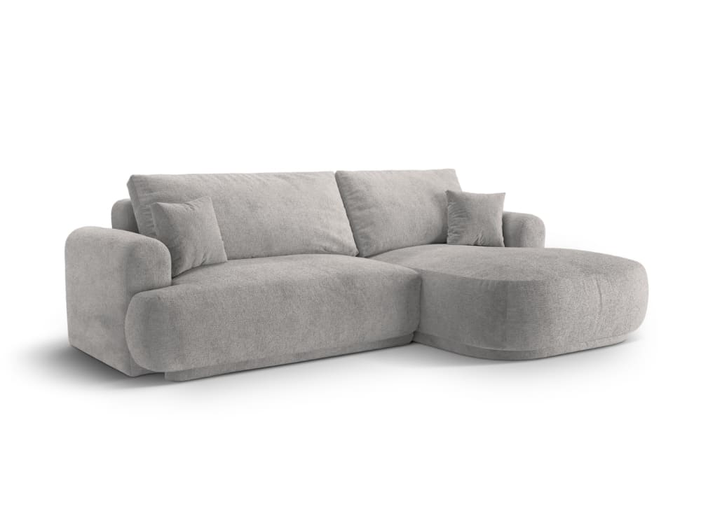 5-Sitzer Schlafsofa mit Stauraum aus strukturiertem Stoff dunkelbeige 271x94x174cm Stoff Beige CXL by Christian Lacroix Sofas und Sessel Sofas Ecksofas