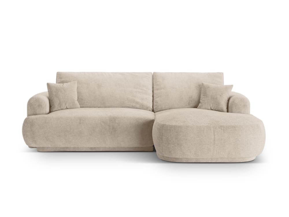 wohnli-moebel-suche-M25076761 Wohnli Möbelsuche - 5-Sitzer Schlafsofa mit Stauraum aus strukturiertem Stoff sandfarben