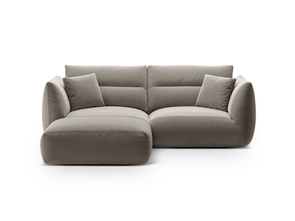 wohnli-moebel-suche-M25076774 Wohnli Möbelsuche - 3-Sitzer modulares Ecksofa aus Samt beton