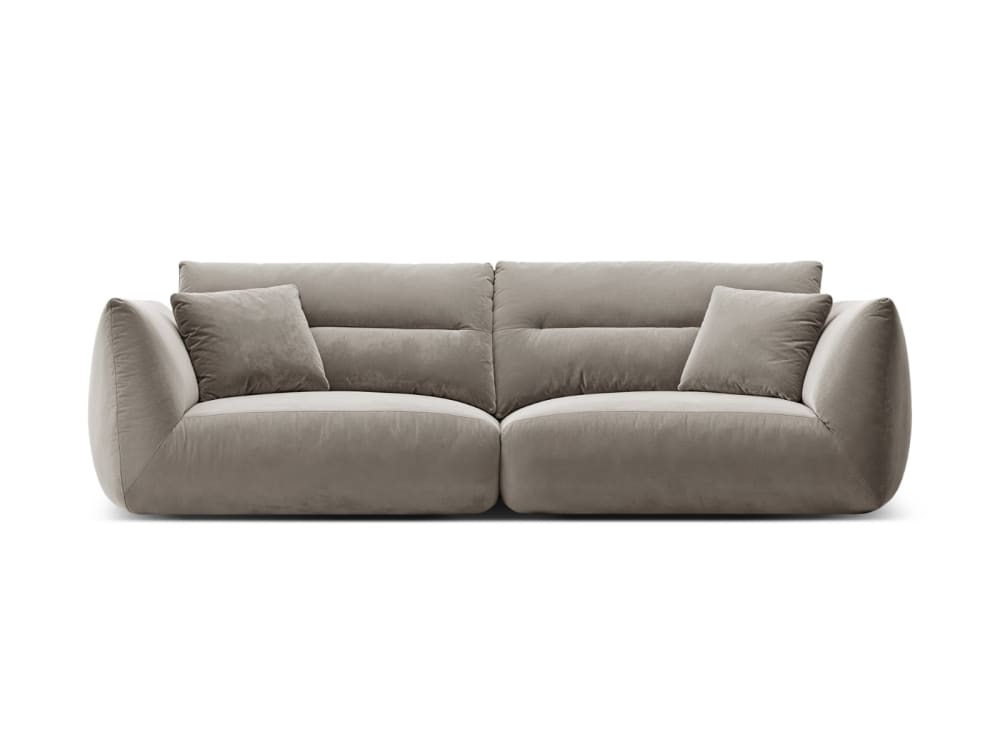 wohnli-moebel-suche-M25076937 Wohnli Möbelsuche - 4-Sitzer modulares Sofa aus Samt beton