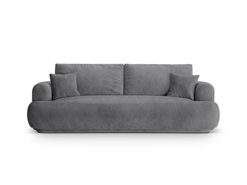 wohnli-moebel-suche-M25076947 Wohnli Möbelsuche - 3-Sitzer Schlafsofa mit Bettkasten aus strukturiertem Stoff grau