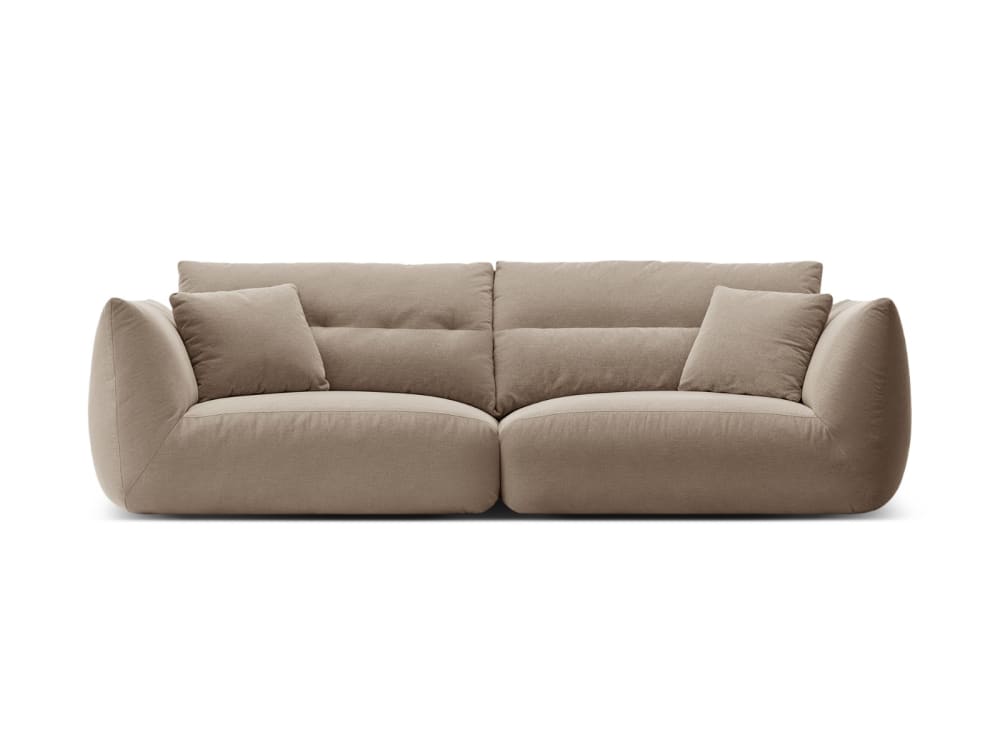 wohnli-moebel-suche-M25076949 Wohnli Möbelsuche - 4-Sitzer modulares Sofa aus Chenille-Stoff sandfarben