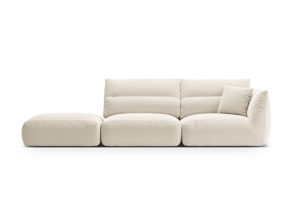 wohnli-moebel-suche-M25077006 Wohnli Möbelsuche - 4-Sitzer modulares Sofa links aus strukturiertem Stoff elfenbein