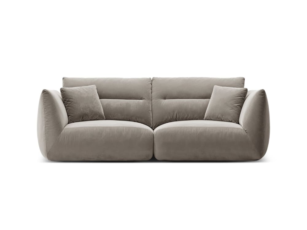 wohnli-moebel-suche-M25077012 Wohnli Möbelsuche - 3-Sitzer modulares Sofa aus Samt beton
