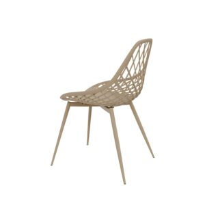 wohnli-moebel-suche-M25077625-1 Ess- und Küchenstuhl aus beigem Polypropylen 55x84x49cm PP - Polypropylen Beige Koketto Home Möbel Esszimmermöbel Stühle
