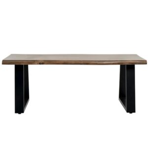 wohnli-moebel-suche-M25077646-1 Couchtisch mit Holzplatte und Metallbeinen 60x46x120cm Holz Braun Koketto Home Möbel Wohnzimmermöbel Couchtische