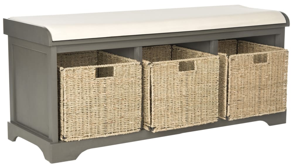 wohnli-moebel-suche-M25079031-1 Bänke kiefernholz aus grau 119x51x41cm Holz Grau Safavieh Möbel Esszimmermöbel Sitzbank und Holzbank