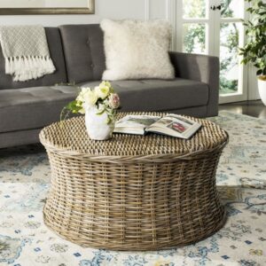 wohnli-moebel-suche-M25079070-1 Couchtische attan aus beige 83x41x83cm Rattan Beige Safavieh Möbel Wohnzimmermöbel Couchtische