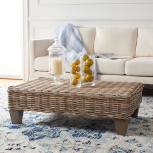 Couchtische Rattan Aus Beige 105x31x70cm Rattan Beige Safavieh Möbel Wohnzimmermöbel Couchtische