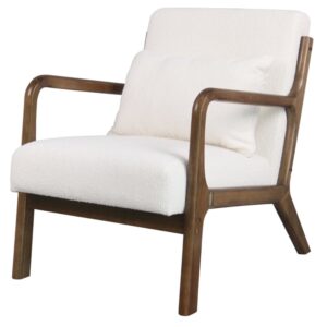 wohnli-moebel-suche-M25079698 Wohnli Möbelsuche - Sessel Stoff Curly Ecru und gebeiztes Walnussholz