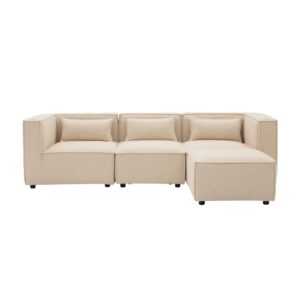 wohnli-moebel-suche-M25079853 Wohnli Möbelsuche - 3-Sitzer-Sofa aus modularem Frottee mit Ottomane