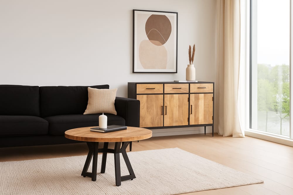 40x90x145cm Holz Braun Benoa Möbel Schlafzimmermöbel Kommoden