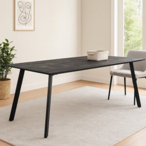 90x76x160cm Holz Schwarz Benoa Möbel Esszimmermöbel Esstische