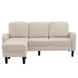 Wohnli Möbelsuche - 3-Sitzer Sofa aus Baumwoll-Leinenstoff