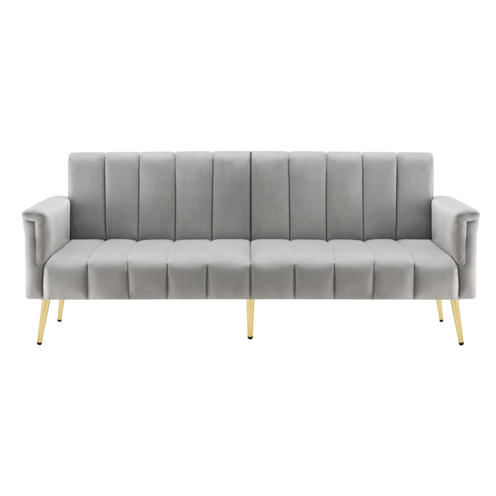 wohnli-moebel-suche-M25080410 Wohnli Möbelsuche - 2-Sitzer klappbares Schlafsofa mit Samtbezug