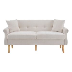 wohnli-moebel-suche-M25080412 Wohnli Möbelsuche - 2-Sitzer Sofa mit Chenillebezug und Massivholzbeinen