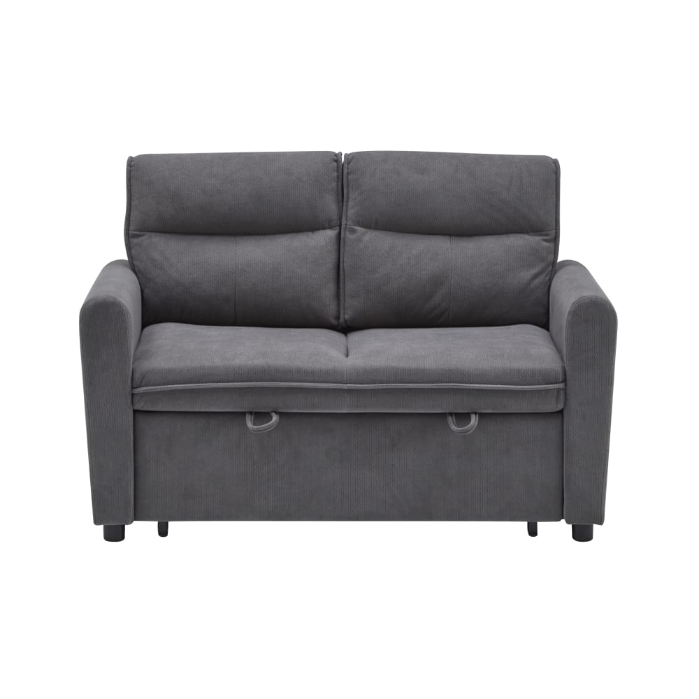 wohnli-moebel-suche-M25080426 Wohnli Möbelsuche - 2-Sitzer Sofa mit grauem Kettenwirk-Samtbezug