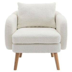 Wohnli Möbelsuche - Einzelner Sofa-Sessel aus Teddy-Samtstoff
