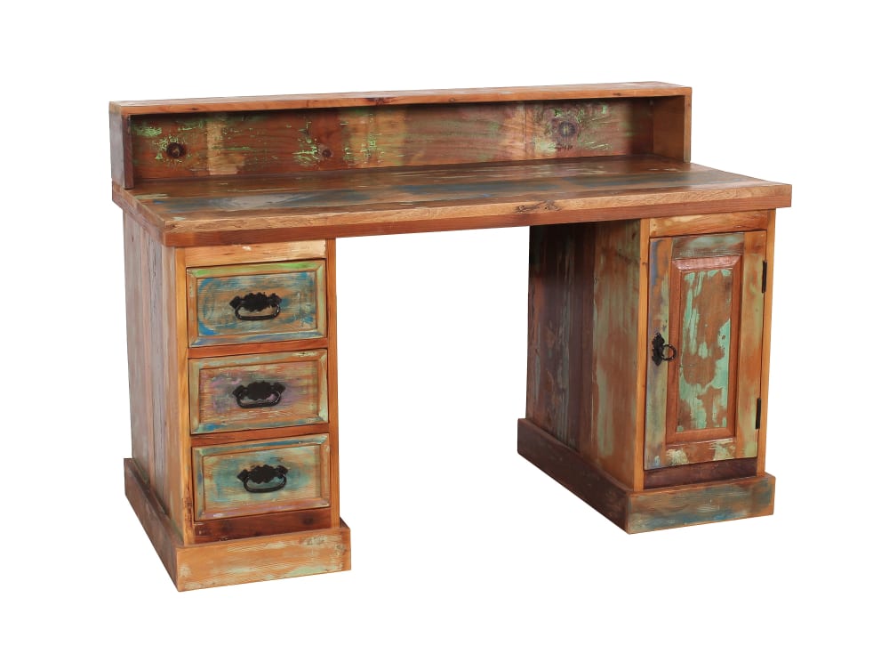 65x90x132cm Holz Braun SIT Möbel Möbel Büromöbel Schreibtische