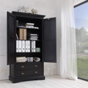 44x184x98cm Holz Braun SIT Möbel Möbel Büromöbel