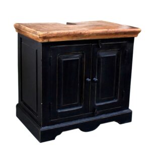 41x60x66cm Holz Schwarz SIT Möbel Möbel Badezimmermöbel