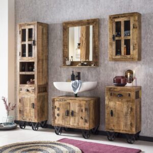 43x61x66cm Holz Braun SIT Möbel Möbel Badezimmermöbel