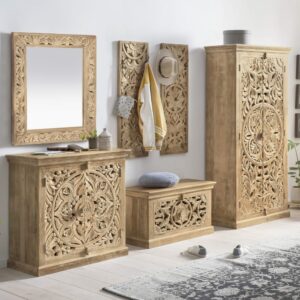 40x50x80cm Holz Braun SIT Möbel Möbel Flurmöbel Schuhschränke