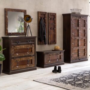 45x50x85cm Holz Braun SIT Möbel Möbel Flurmöbel Schuhschränke