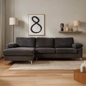 262x77x132cm Holz Grau Concept Usine Sofas und Sessel Sofas Ecksofas