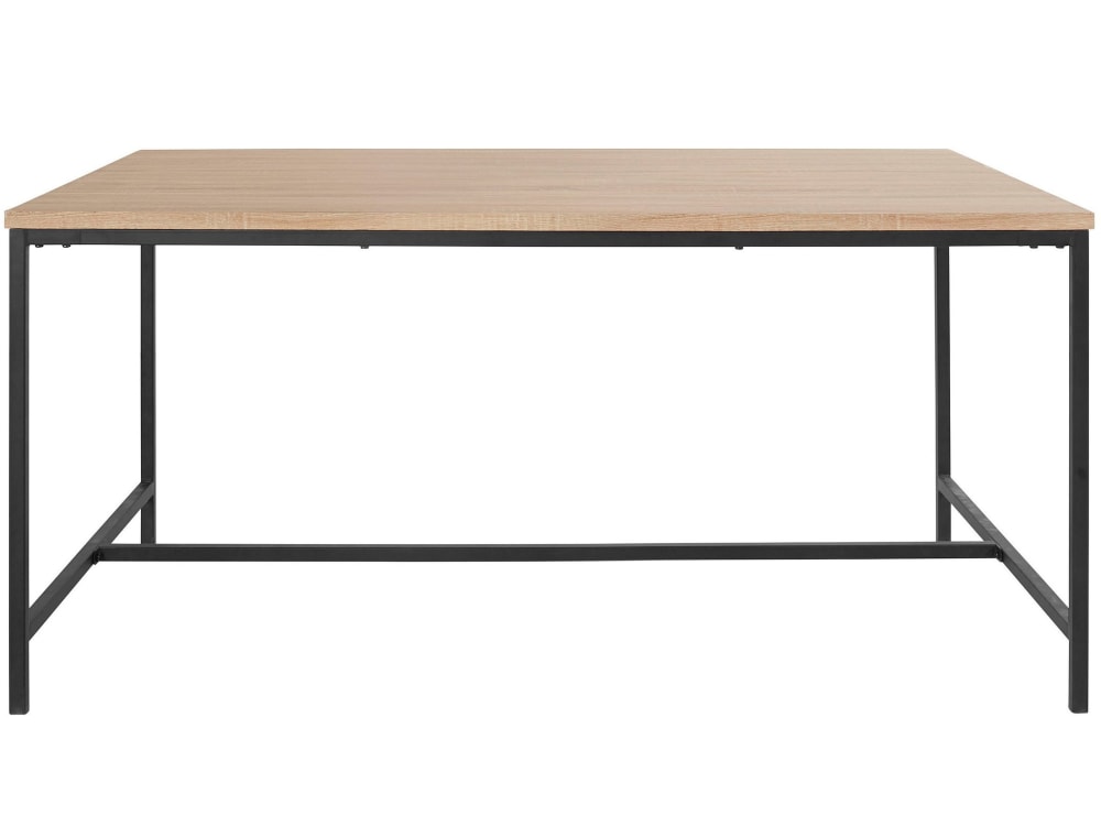 Wohnli Möbelsuche - Esstisch 160 cm 6 Plätze in Eiche Schwarz