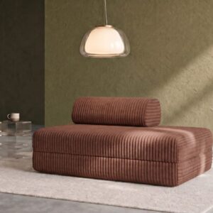 wohnli-moebel-suche-M25085729-1 Modulares 2-Sitzer-Schlafsofa - grober cordstoff terracotta 148x70x95cm Samt Kupfer kimo. Sofas und Sessel Sofas Schlafsofas