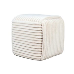 Wohnli Möbelsuche - Sitzpouf aus Textil 43x43x38cm beige